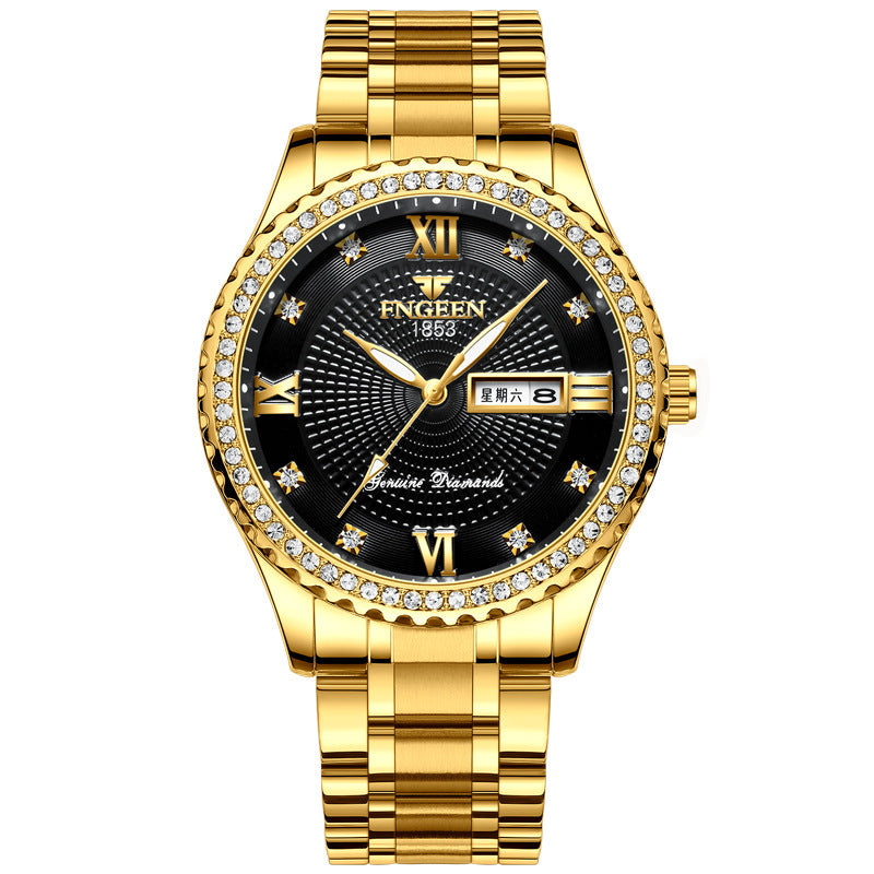 Watch Men's Luxury Gold Non
