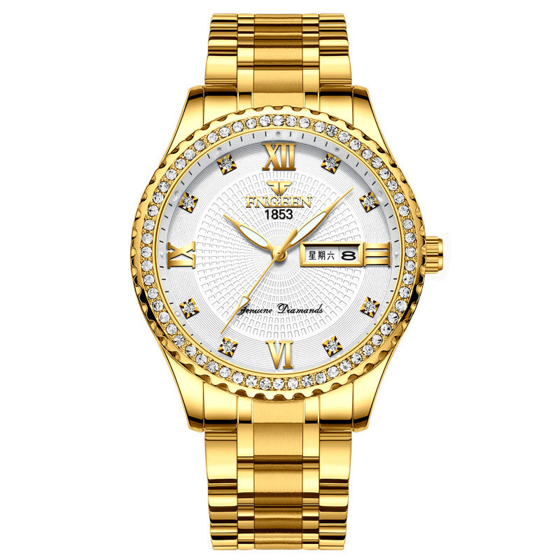 Watch Men's Luxury Gold Non
