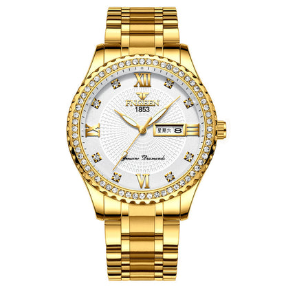 Watch Men's Luxury Gold Non