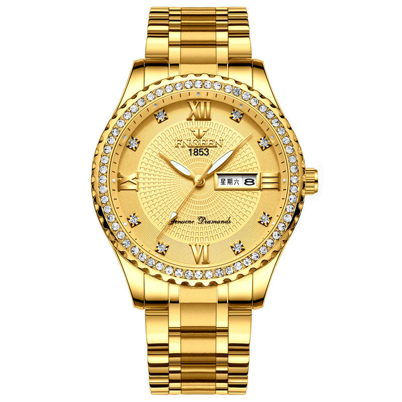 Watch Men's Luxury Gold Non