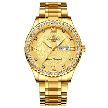 Watch Men's Luxury Gold Non